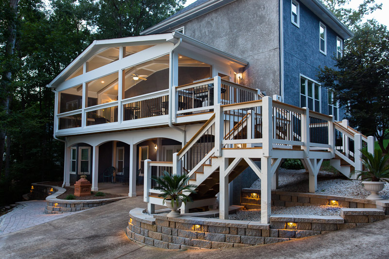 deck and porch