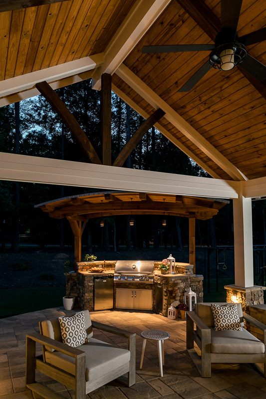 patio with outdoor kitchen