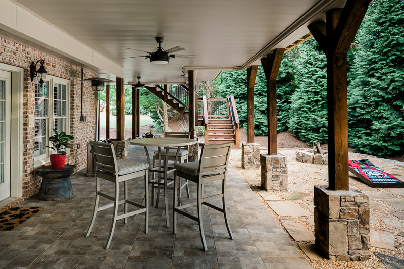 Lower level patio built by Decks & More in Atlanta