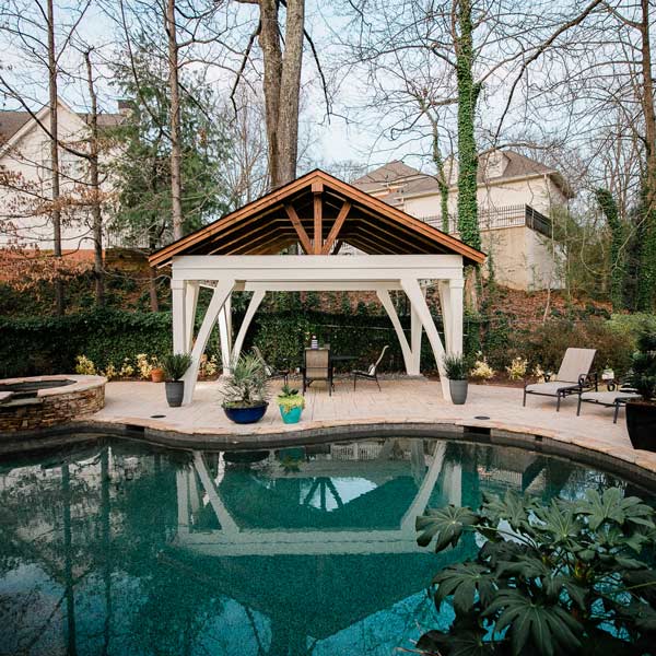 pool with pergola
