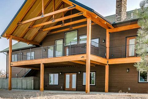 Two Story Home with a Wooden Deck in Atlanta, GA