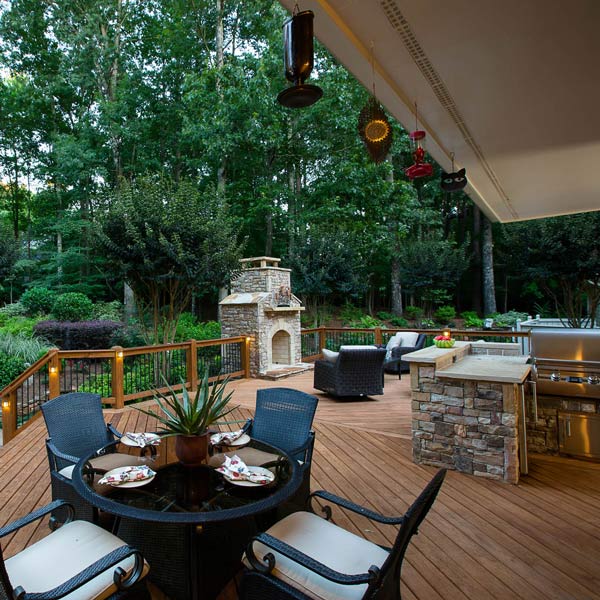 Deck with Outdoor Kitchen in Atlanta, GA